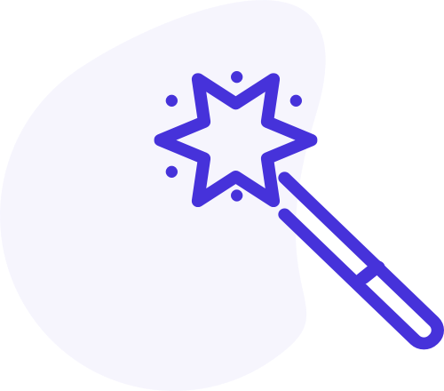 Magic wand icon with Background